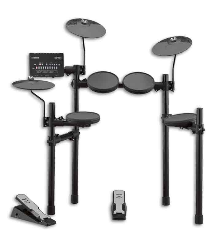 Foto traseira da bateria Yamaha DTX402K