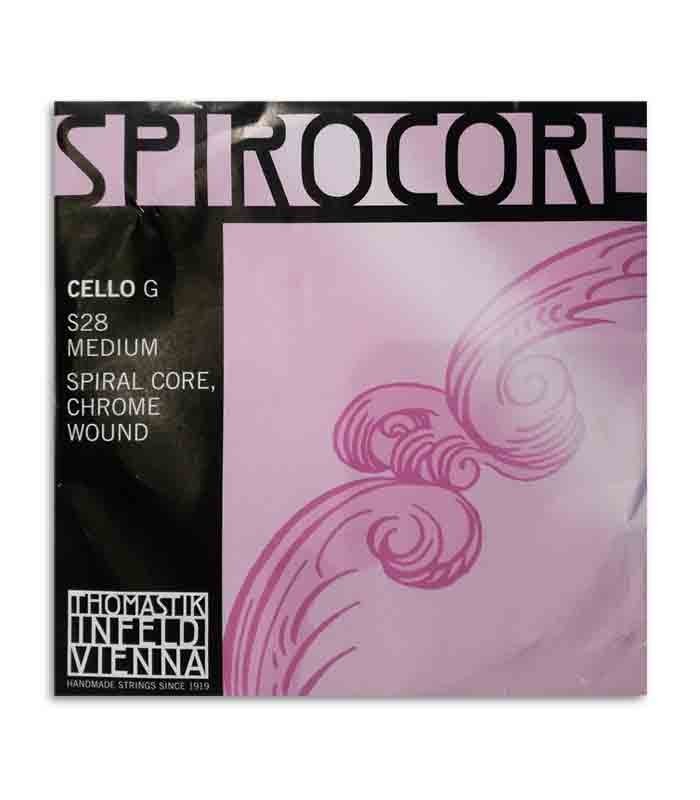 Cuerda Individual Thomastik Spirocore S 28 para Violonchelo 4/4 3ª Sol