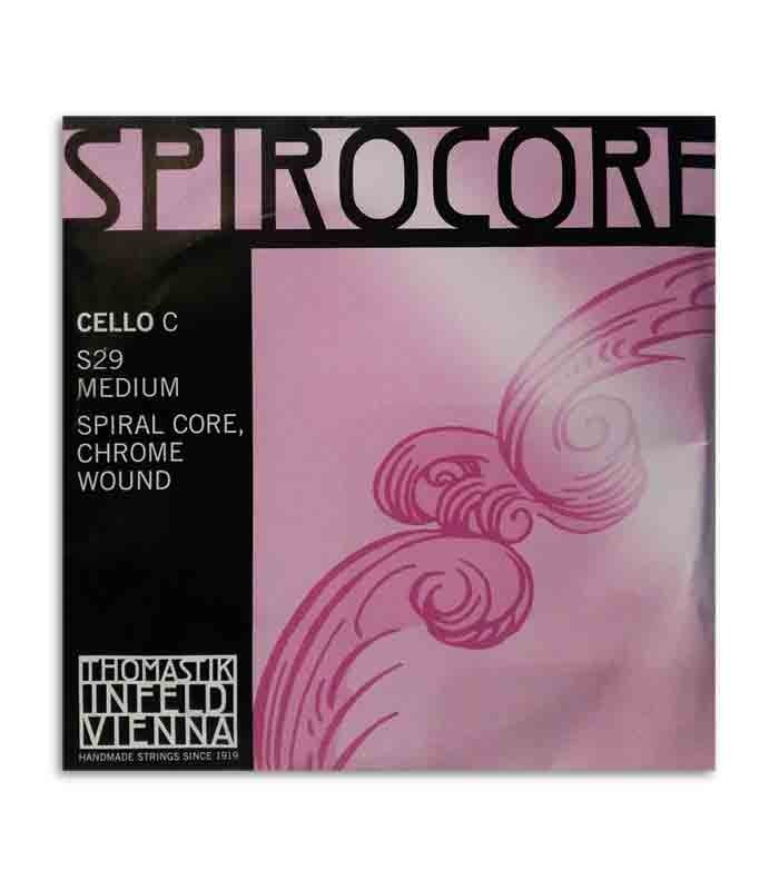 Package of string Thomastik Spirocore S-29 4th C
