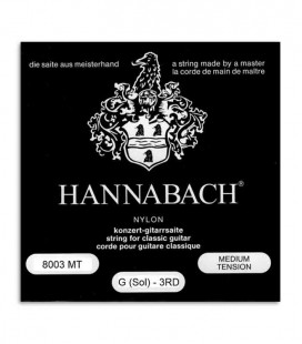 Hannabach Classical Guitar Individual String E8003MT 3rd G