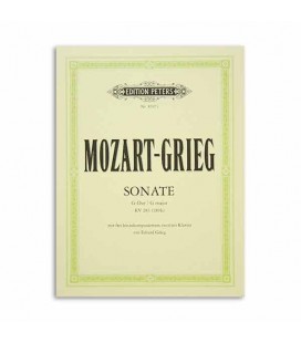 Livro Edition Peters EP8607C Mozart Grieg Sonata em Sol K283 Arranjos 2 Pianos