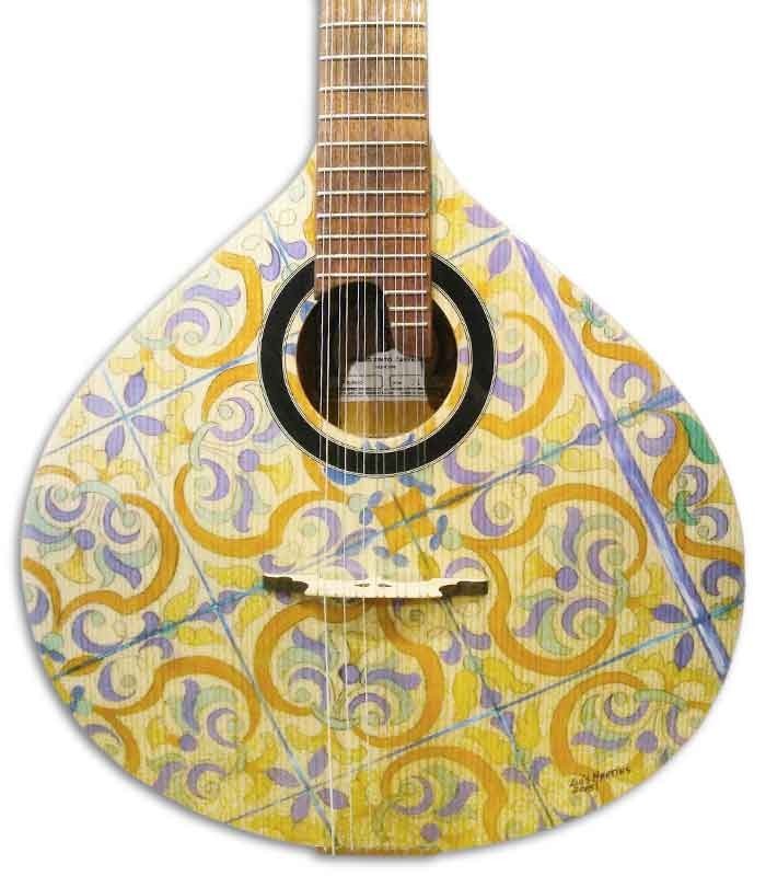 Guitarra Portuguesa APC GFHPCB Modelo Coimbra Spruce Mogno Pintada à Mão