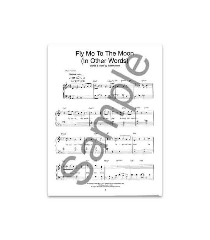Sample page of book Easy Piano Play Along Jazz