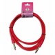 Cable para Guitarra Schulz BWA 3 Negro o Rojo con 3M