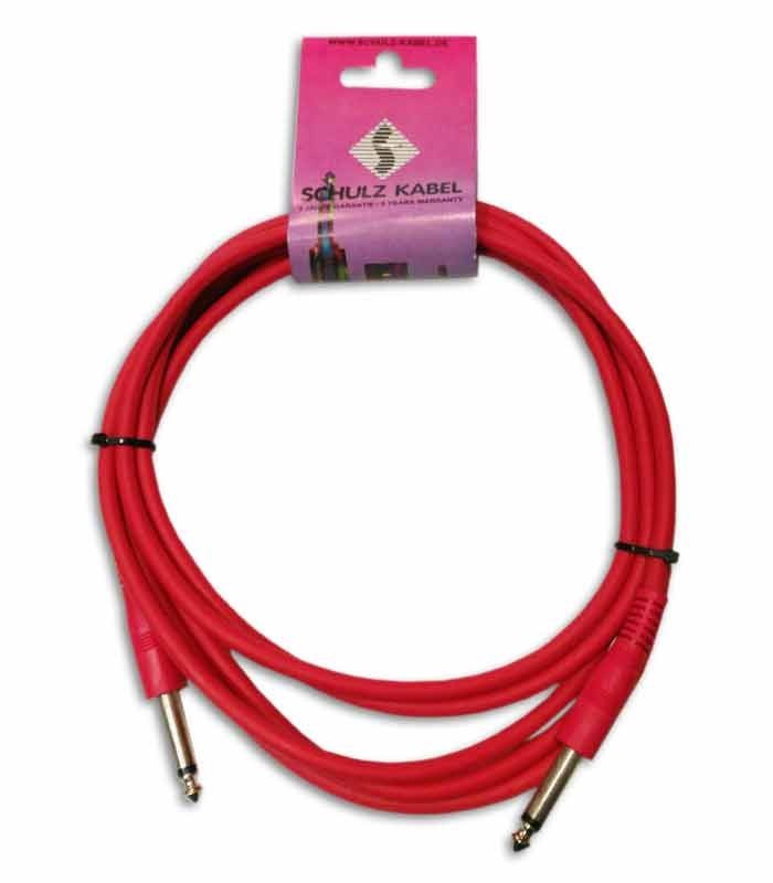 Cable para Guitarra Schulz BWA 3 Negro o Rojo con 3M