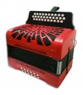 Concertina Hohner El Rey del Vallenato Vermelha