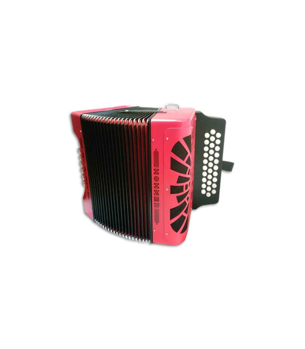 Hohner El Rey del Vallenato Vermelha, Concertina