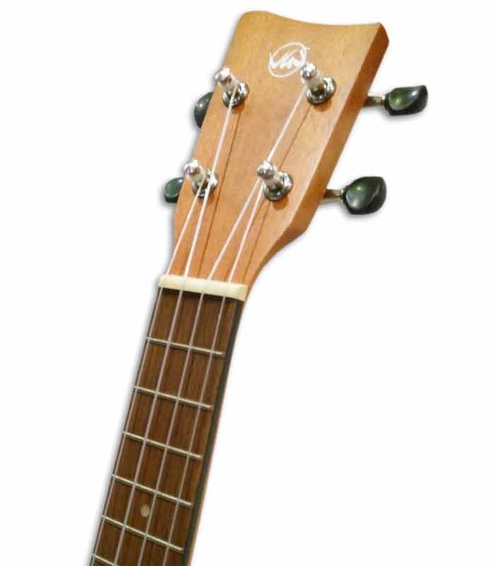 Cabeza del ukulele VGS Manoa Kaleo con funda