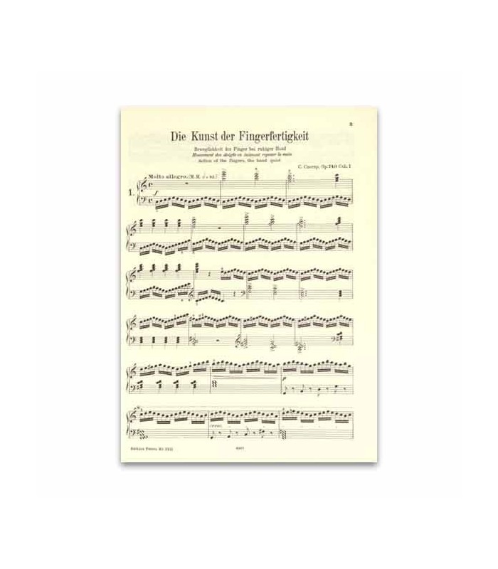 Czerny Art of Finger Dextery Opus 740 Peters
