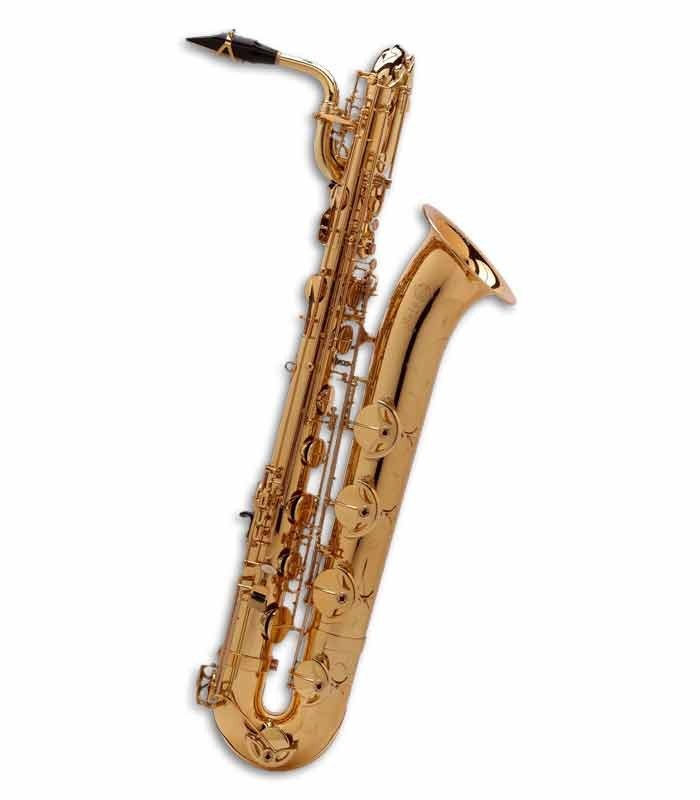 Saxofone Barítono Selmer Super Action 80 II Mi Bemol Dourado com Estojo