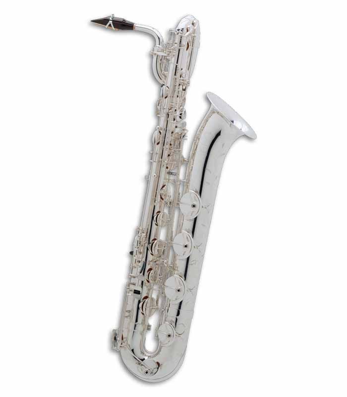 Saxofone Barítono Selmer Super Action 80 II Mi Bemol Prateado com Estojo