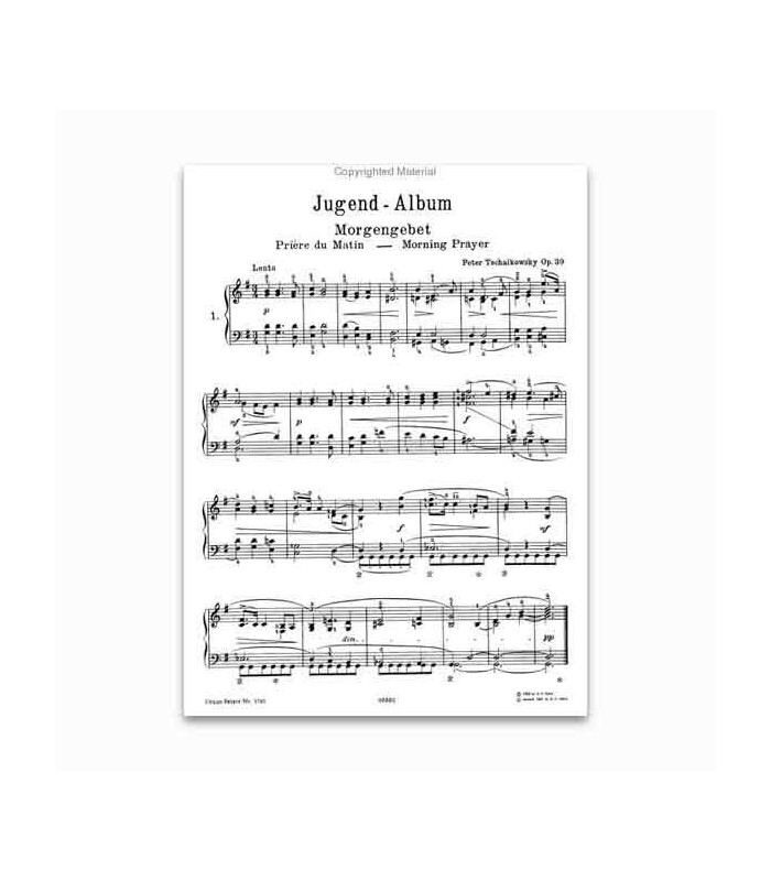 Página de amostra do livro Tchaikovsky Jugend Album OP 39