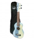 Photo of ukulele soprano VGS W-SO-BL with the bag