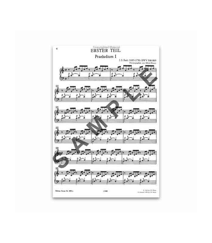 Bach Prelúdios e Fugas Volume I Peters