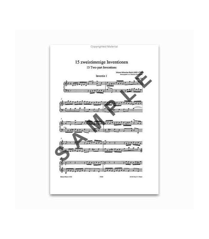 Bach Invenções 2 Vozes Peters