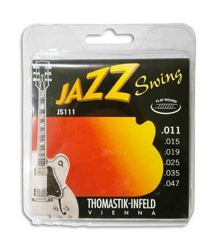 Jogo de Cordas Thomastik 011 Jazz Swing Guitarra Elétrica JS 111
