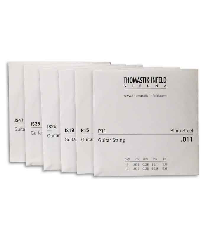 String Set Thomastik 011 Jazz Swing Electric Guitar JS 111