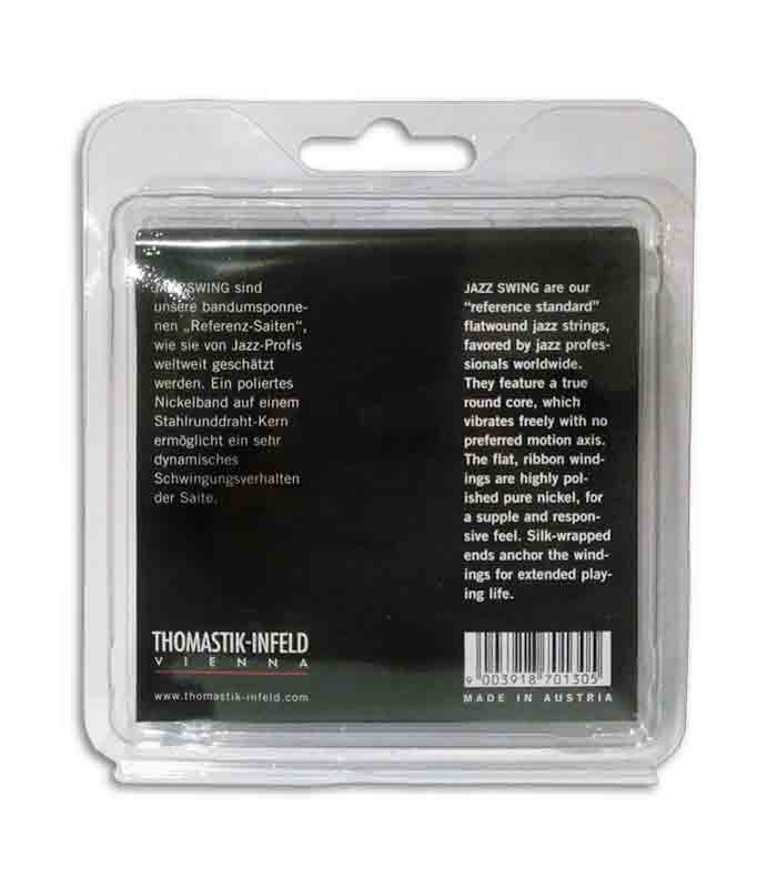 Jogo de Cordas Thomastik 012 Jazz Swing Guitarra Elétrica JS 112