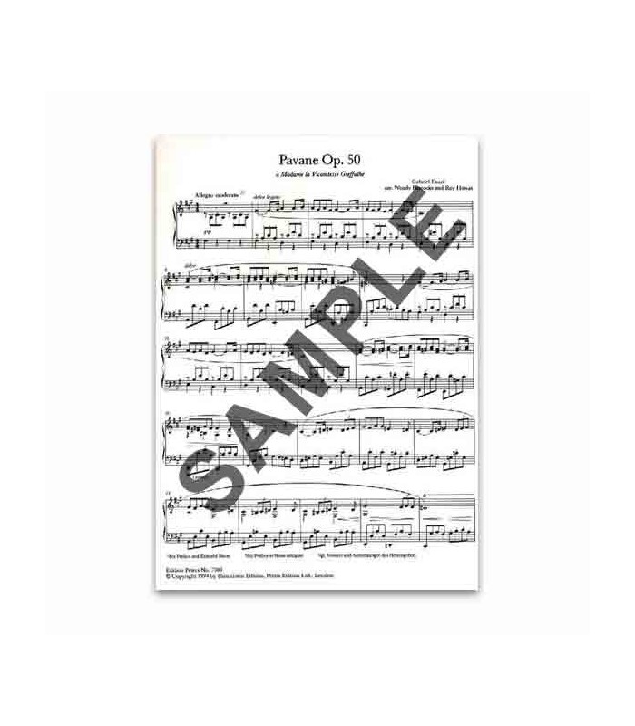 Fauré Pavane Opus 50 Peters