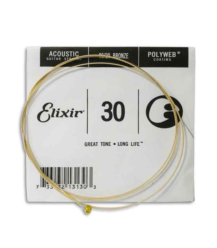 String Set Elixir 11000 Acoustic Guitar Bronze Polyweb Extra Light