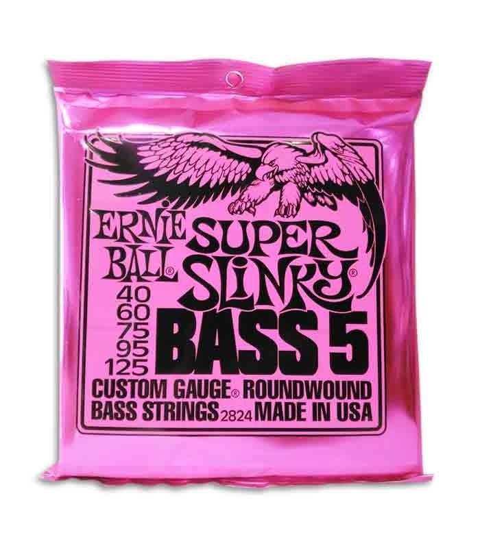 Juego de Cuerdas Ernie Ball 2824 040 a 125 para Bajo de 5 Cuerdas