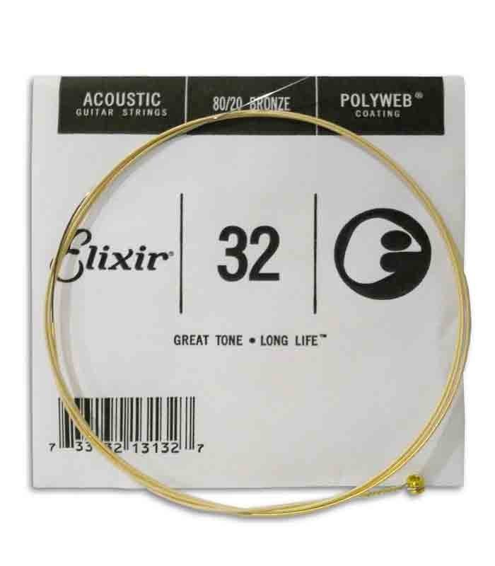 Jogo de Cordas Elixir 11025 Guitarra Acústica Bronze Polyweb Extra Light