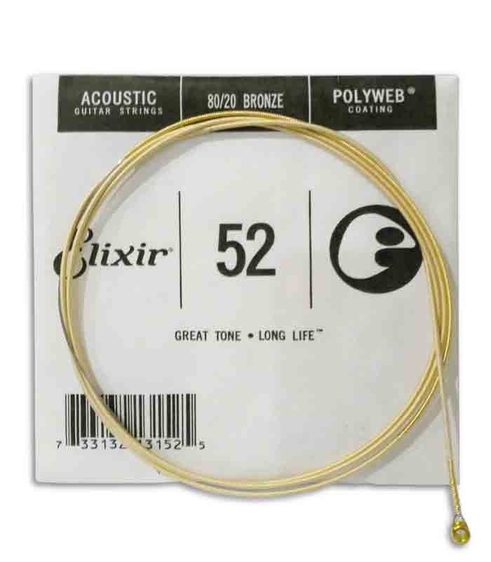 Jogo de Cordas Elixir 11025 Guitarra Acústica Bronze Polyweb Extra Light