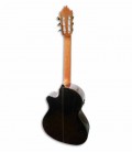 O fundo e as ilhargas da guitarra clássica Alhambra 9P CW E8 são em pau-santo da Índia maciço
