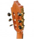 A guitarra clássica Alhambra 9P CW E8 tem o braço reforçado com ébano e carrilhões de luxo