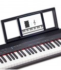 Roland Go Piano 88 with tablet in the shelf