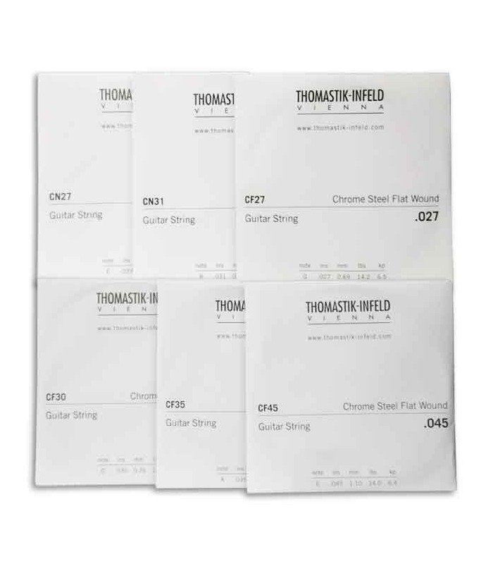 Jogo de Cordas Thomastik Classic N Flatwound CF128 para Guitarra Clássica
