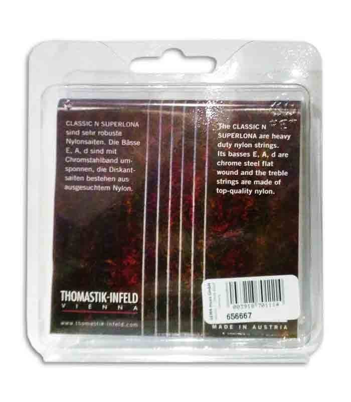 Jogo de Cordas Thomastik Classic N Flatwound CF128 para Guitarra Clássica