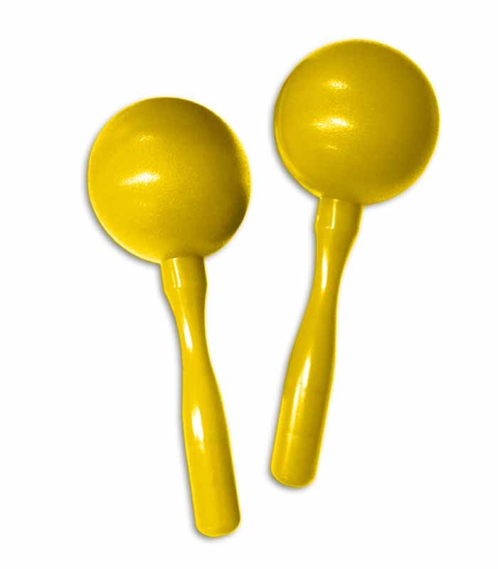 Foto do Par de Maracas Goldon modelo 33770 em amarelo