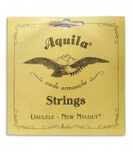 Back photo of string set Aquila 21U for Baritone Ukulele