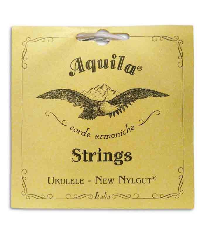 Frontal photo of String Set Aquila 21U for Baritone Ukulele