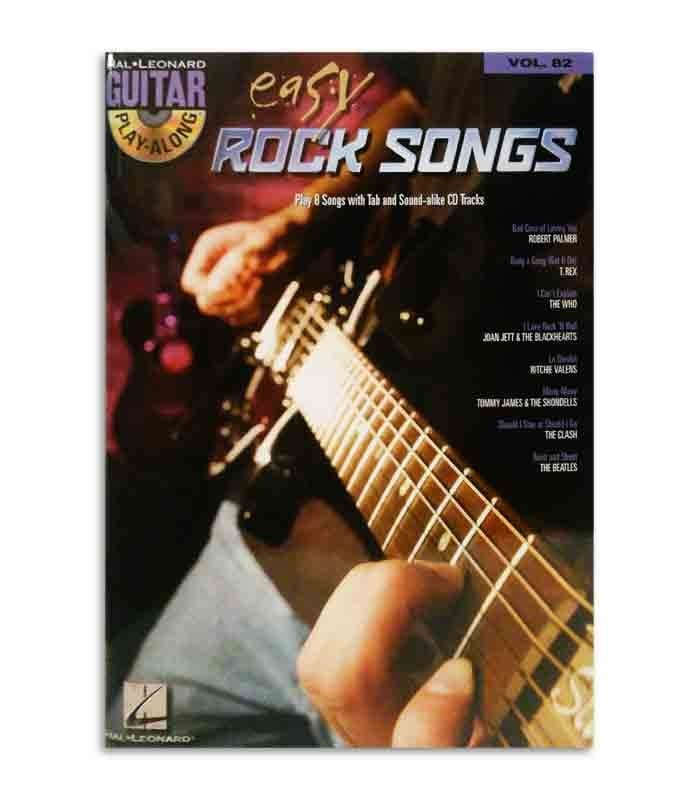 Capa do livro Play Along Guitar Easy Rock Songs