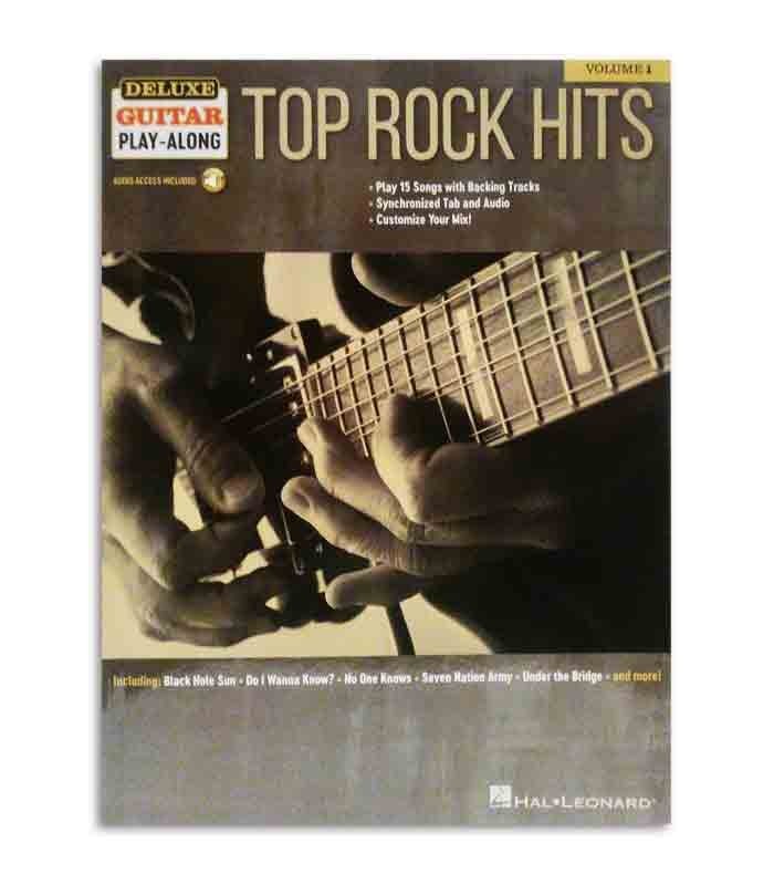 Livro Play Along Guitar Top Rock Hits Volume 1 HL00244758