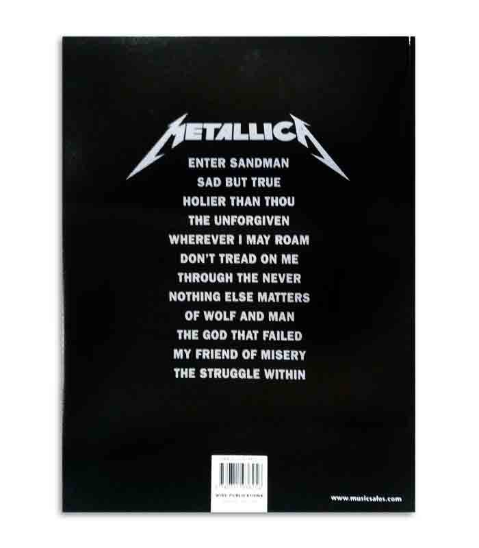 Livro Metallica Black Book MUSAM91363