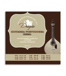 Jogo de Cordas Dragão 095 para Guitarra Portuguesa 12 Cordas Afinação Coimbra