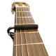 Shubb C2 capo fitted on the neck seen from above