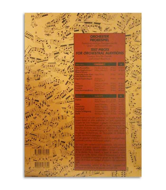 Libro Orchester Probespiel para Violín Volume 2 ED7851