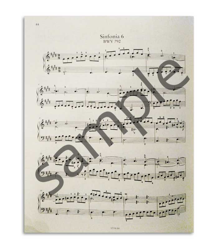 Livro Bach Invenções e Sinfonias 2 e 3 Parte Invenções UT50253