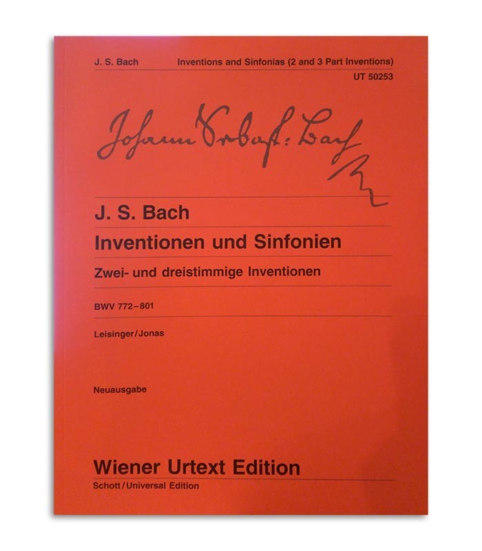 Livro Bach Invenções e Sinfonias 2 e 3 Parte Invenções UT50253