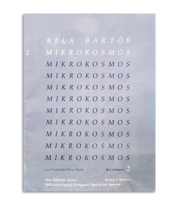 Portada del libro Béla Bartók Mikrokosmos Vol 2
