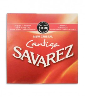 Jogo de Cordas Savarez 510 CR New Crystal Cantiga para Guitarra Clássica Tensão Normal