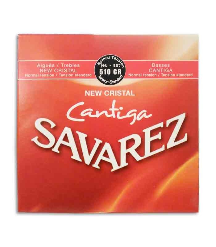 Savarez Classical Guitar String Set 500 CR New Crystal Cantiga Normal Tension