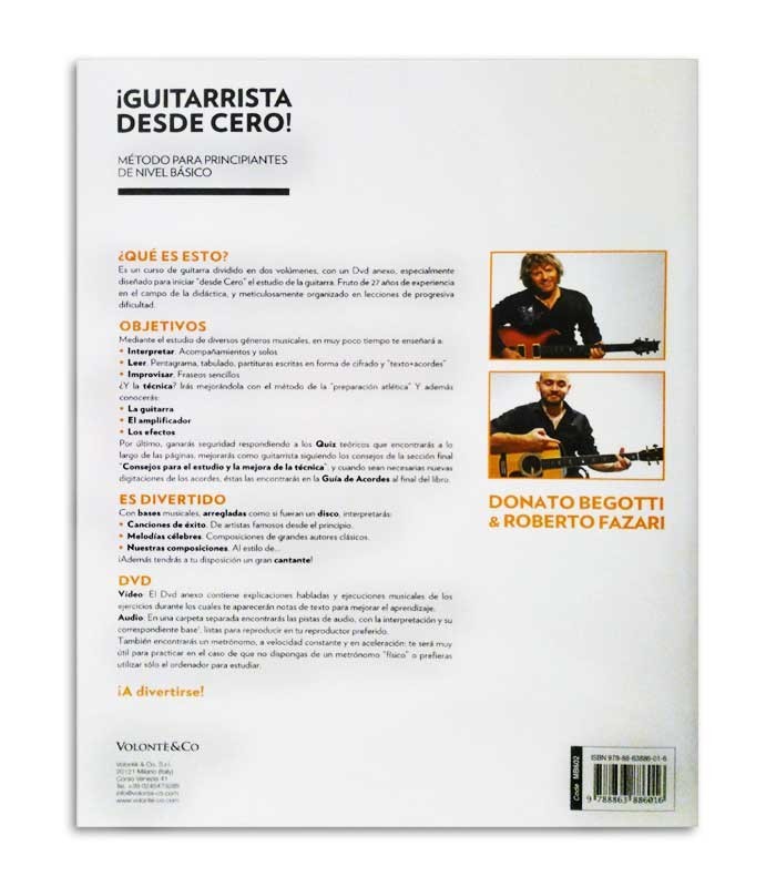 Libro Método Begotti y Fazari Guitarrista Desde Cero con DVD MB602