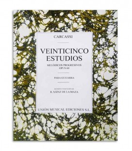Livro Carcassi 25 Estudos Melódicos Progressivos para Guitarra Op 60 UMG20151