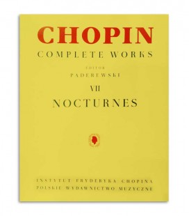 Capa do livro Chopin Nocturnos editor Paderewski