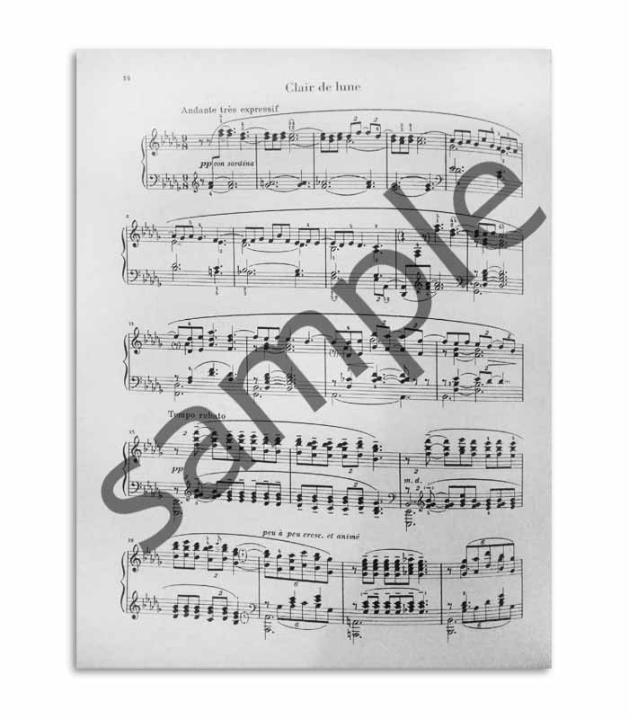 Sample of book page Debussy Suite Bergamasque HN381